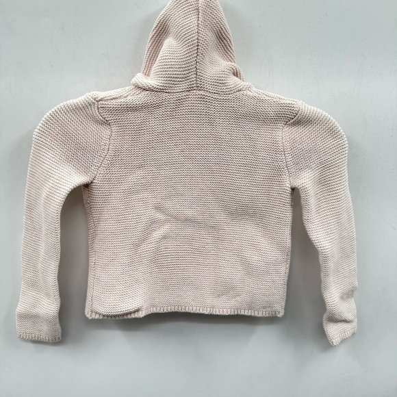 oshkosh B'Gosh pink girl cable knit unicorn feminine dainty button cardigan 4T - Picture 2 of 6